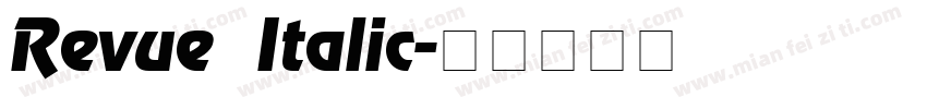 Revue Italic字体转换